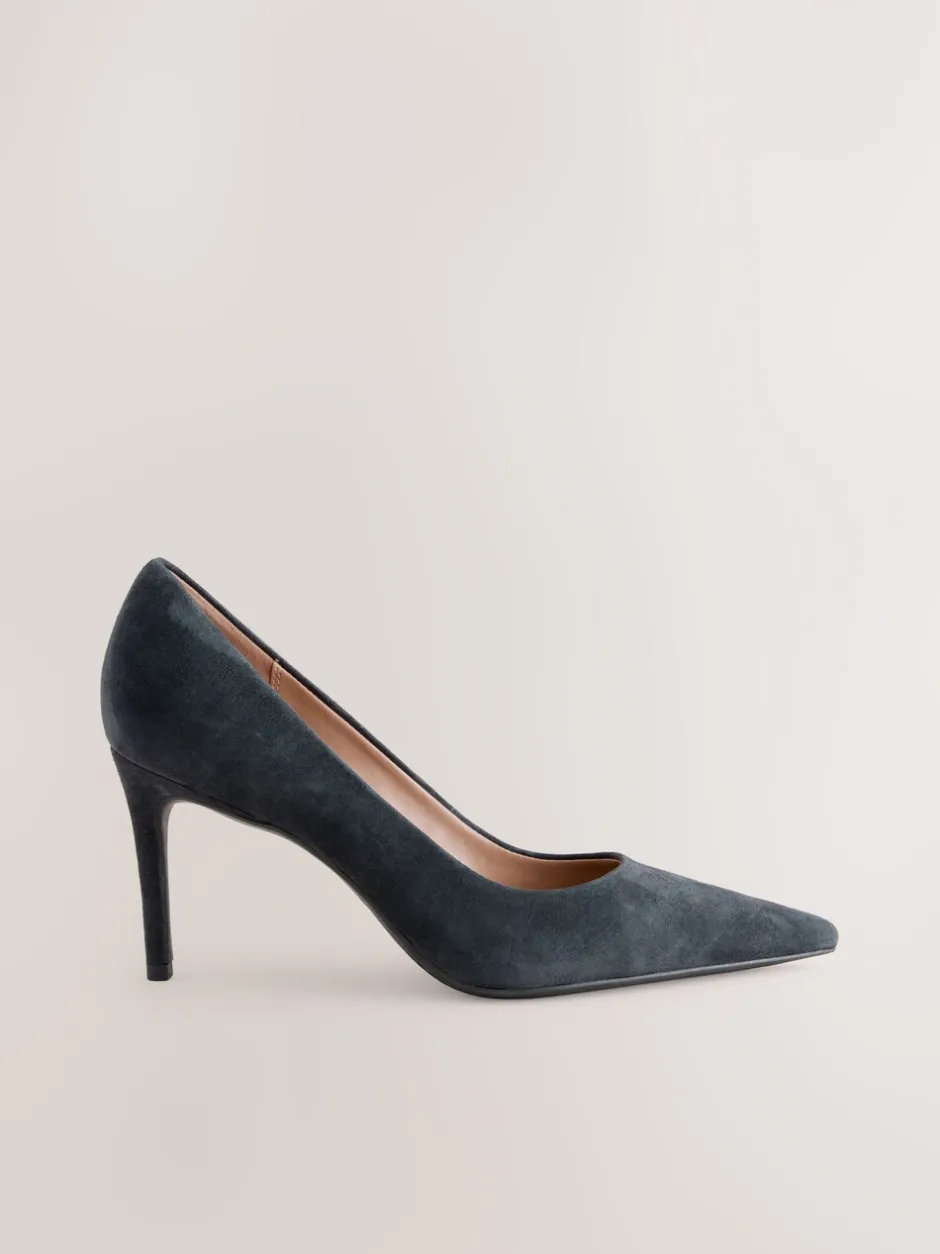 Schoenen Met Hakken|Next Marineblauw suède - Leren mid-court pumps