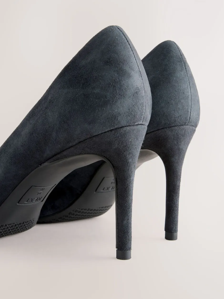 Schoenen Met Hakken|Next Marineblauw suède - Leren mid-court pumps
