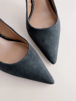 Schoenen Met Hakken|Next Marineblauw suède - Leren mid-court pumps