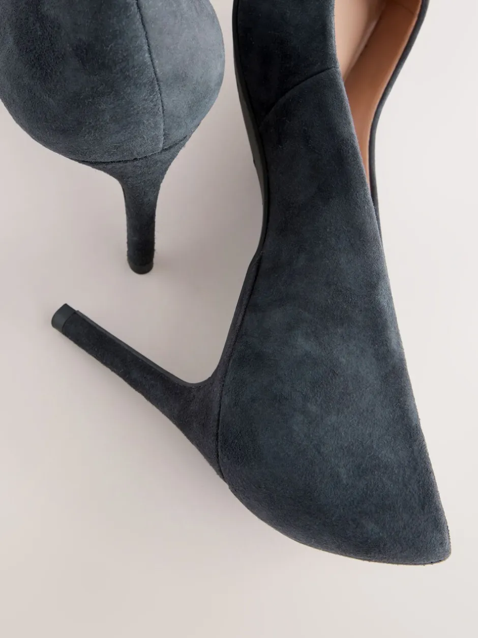 Schoenen Met Hakken|Next Marineblauw suède - Leren mid-court pumps