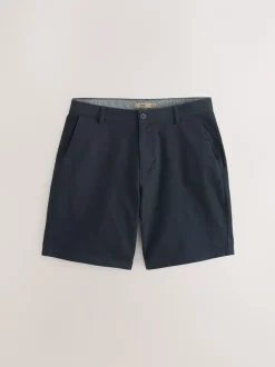 Shorts|Next - Ruimvallende pasvorm. - Set van 2 chinoshorts met stretch Marineblauw/antraciet