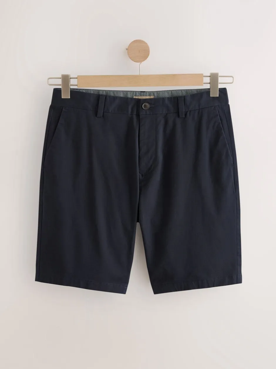 Shorts|Next - Slim Fit - Set van 2 chinoshorts met stretch Marineblauw/antraciet