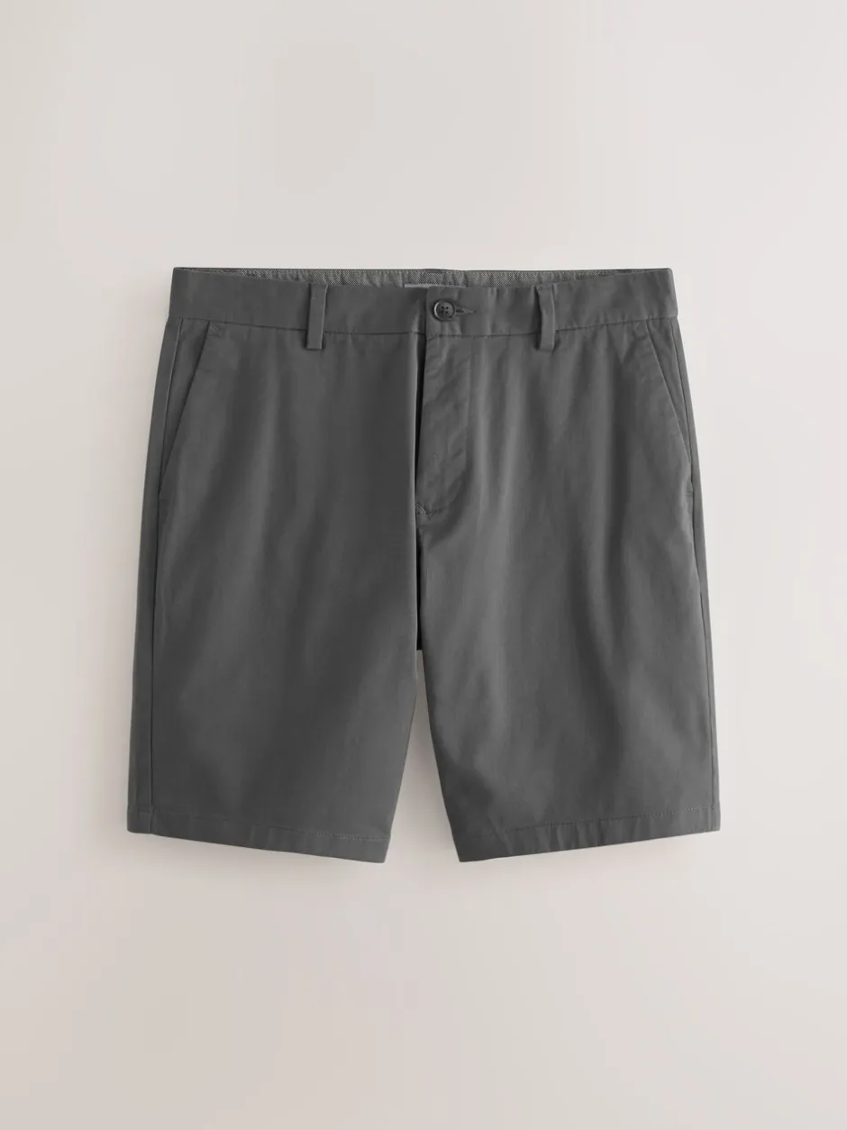 Shorts|Next - Straight fit - Set van 2 chinoshorts met stretch Marineblauw/antraciet