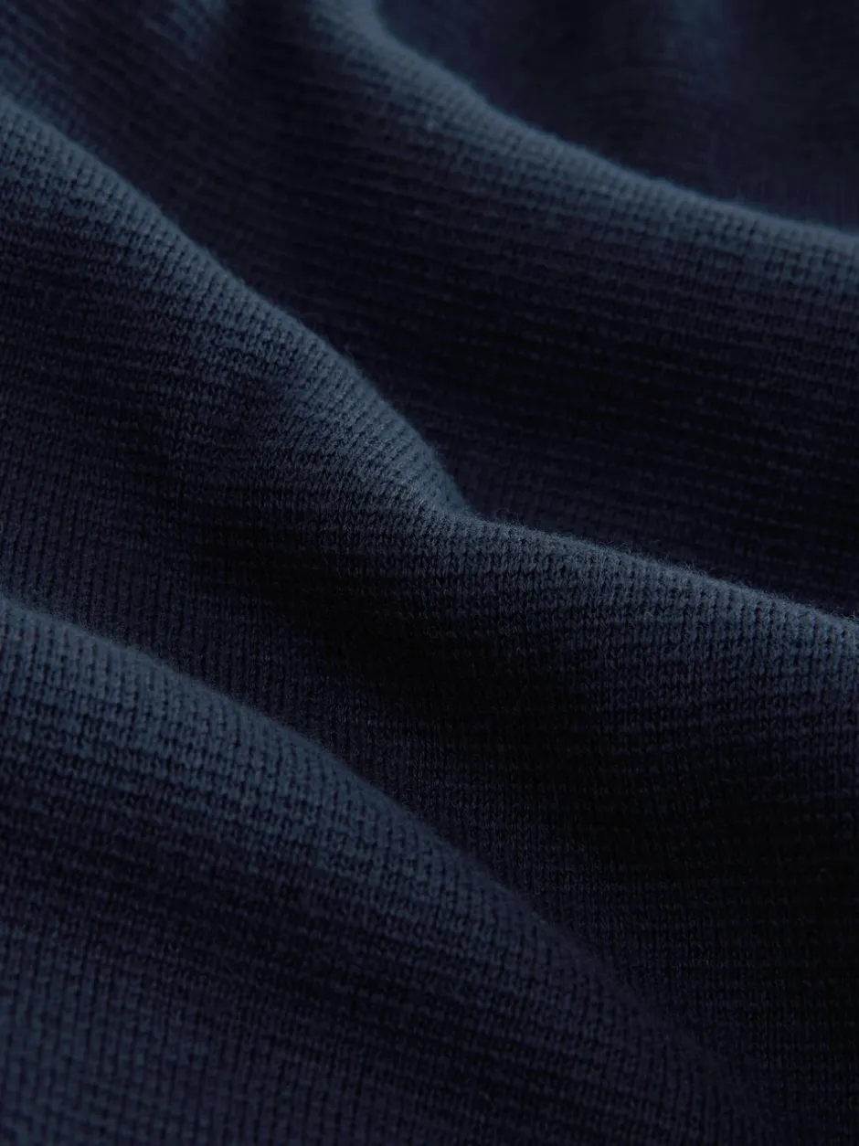 Gebreide Kleding|Next - 100% Cotton Regular Fit Premium Quarter Zip Jumpers 2 Pack Marineblauw/beigebruin