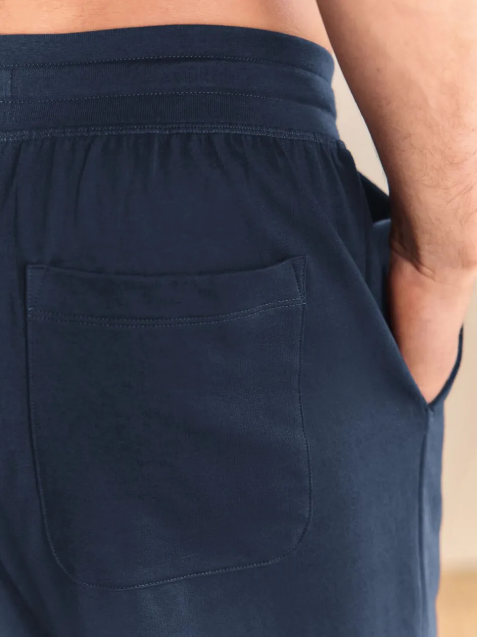 Loungewear|Joggingbroeken*Next - Met boorden - Loopback Soft Touch Cuffed Joggers Marineblauw/blauw