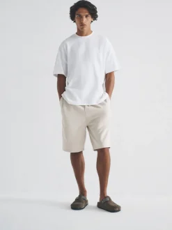 Shorts*The Set - 3 Pack Relaxed Fit Sweat Shorts Marineblauw/bruin