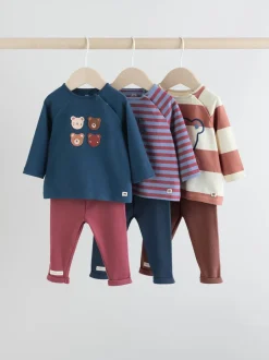 Tops|Sets En Combisets*Next Marineblauw/bruin met beer - Tops en Leggings 6 -delige babyset (0mnd-3jr)