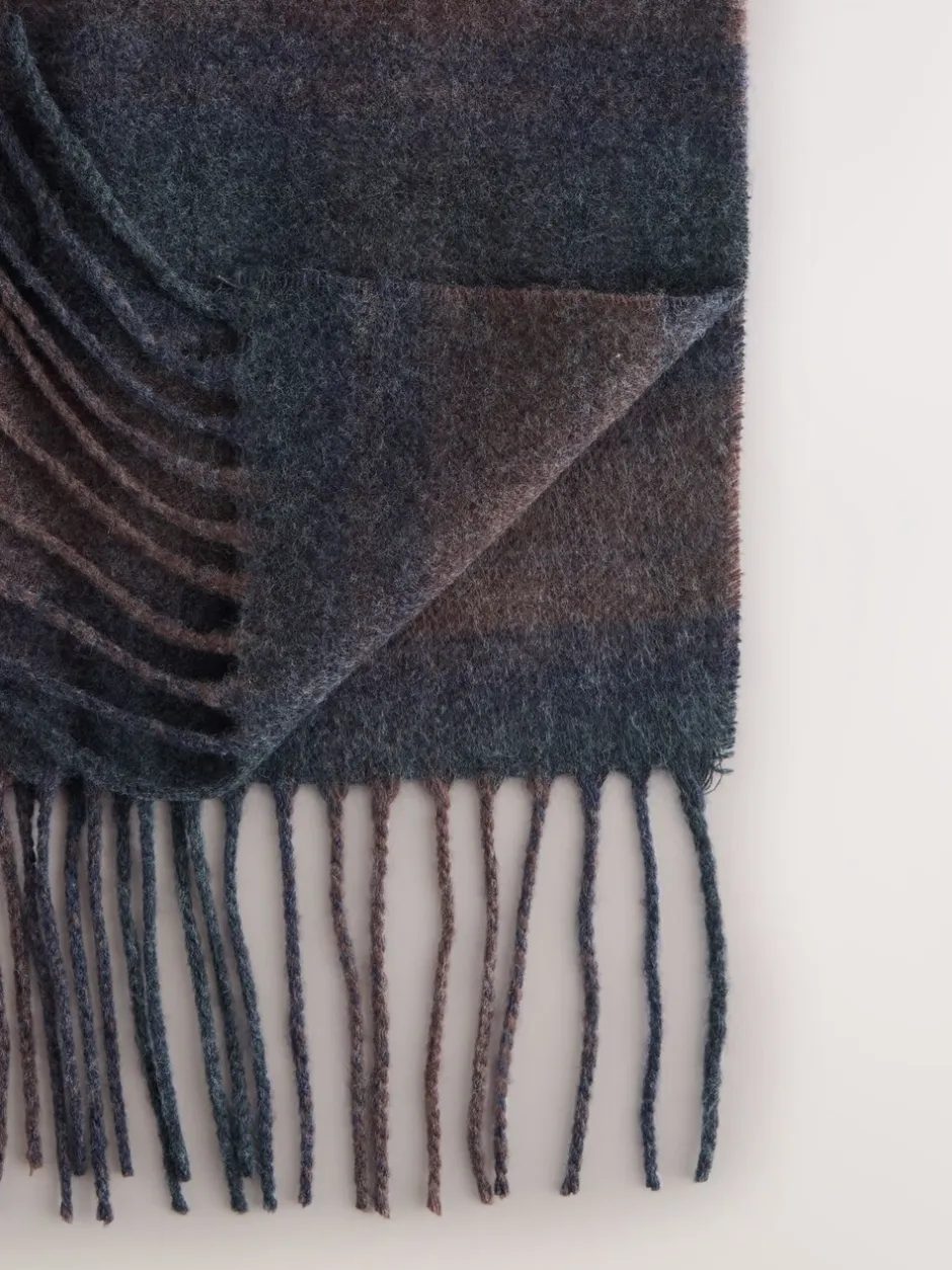 Mutsen, Sjaals En Handschoenen*Next Marineblauw/chocoladebruin - Ombre Stripe Scarf