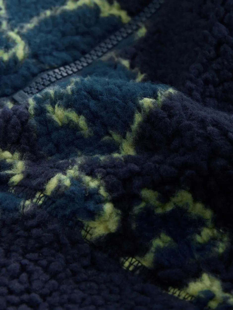 Hoody's En Sweatshirts|Next - Active jack met capuchon van borg Marineblauwe bloemenprint