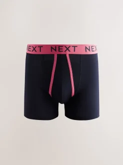 Ondergoed|Ondergoed*Next Marineblauwe kleur met opvallende stippen en strepen - Verpakking van 10 - Boxershorts met A-voorkant