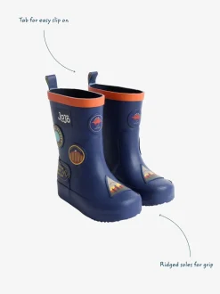 Laarzen|Jojo Maman Bébé - Plain Wellies Marineblauwe sticker