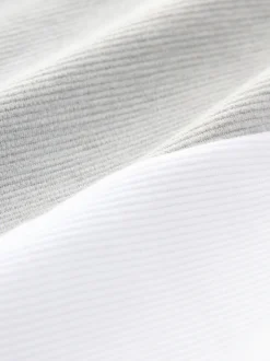 Poloshirts*Next Marineblauw/grijs - 100% katoenen poloshirt met korte mouwen, knopen en kleurvlakken