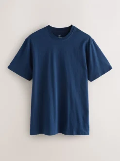 Pyjama's|Loungewear*Next Marineblauw/grijs - Geruite geweven pyjamaset met korte mouwen