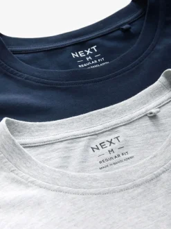 Pyjama's|Next Marineblauw/grijs - Jersey pyjamaset met lange mouwen