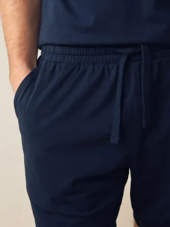 Pyjama's|Next Marineblauw/grijs - Korte jersey pyjama's verpakking van 2