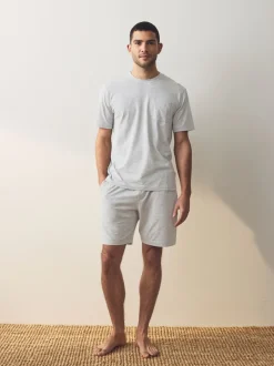 Pyjama's|Next Marineblauw/grijs - Korte jersey pyjama's verpakking van 2