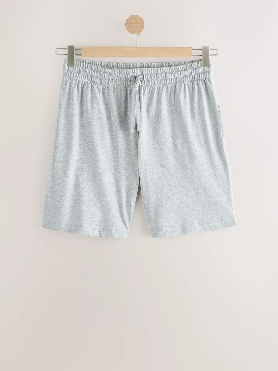 Pyjama's|Next - Set van 3 jersey pyjamashorts Marineblauw/grijs