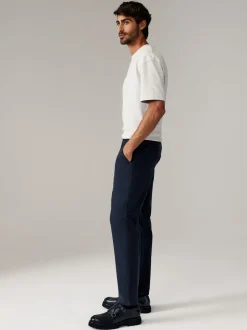 Broeken En Chino's|Next - Slim Fit - Stretch chino's verpakking van 2 Marineblauw/grijs antraciet