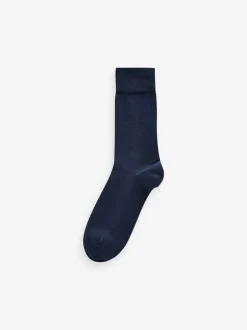 Sokken|Sokken|Next - Verpakking van 12 - Herensokken met hoog katoengehalte Marineblauw/grijs met motief