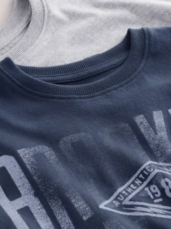 Pyjama's|Nachtkleding En Pyjama's|Next - Verpakking van 2 geweven geruite pyjama's (4 - 16 jr) Marineblauw/grijs varsity