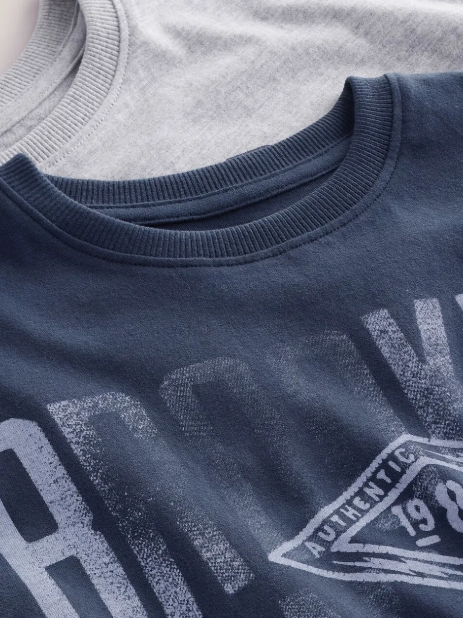 Pyjama's|Nachtkleding En Pyjama's|Next - Verpakking van 2 geweven geruite pyjama's (4 - 16 jr) Marineblauw/grijs varsity