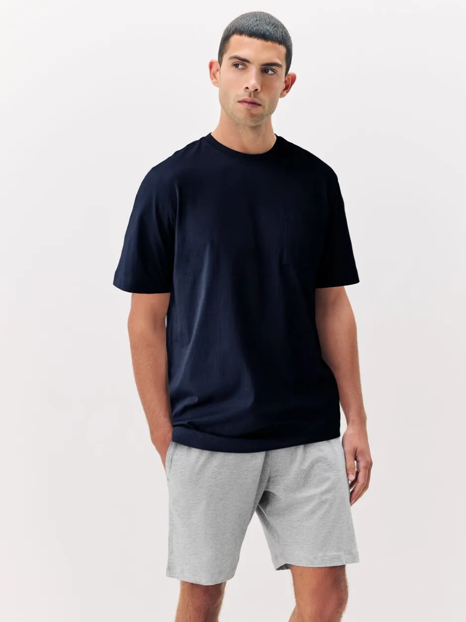 Pyjama's|Next Marineblauw/grijs/blauw - Set van 3 jersey pyjamashorts