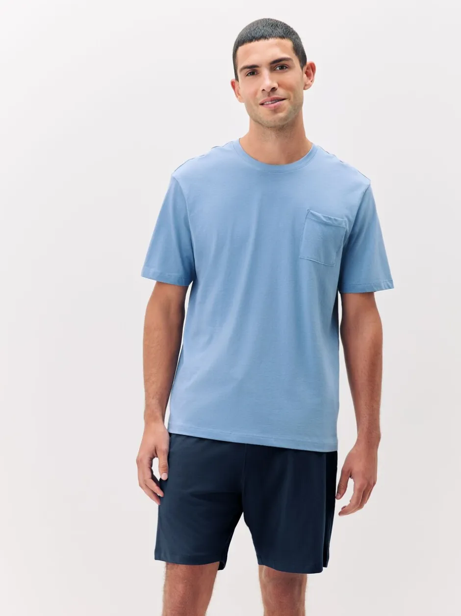 Pyjama's|Next Marineblauw/grijs/blauw - Set van 3 jersey pyjamashorts