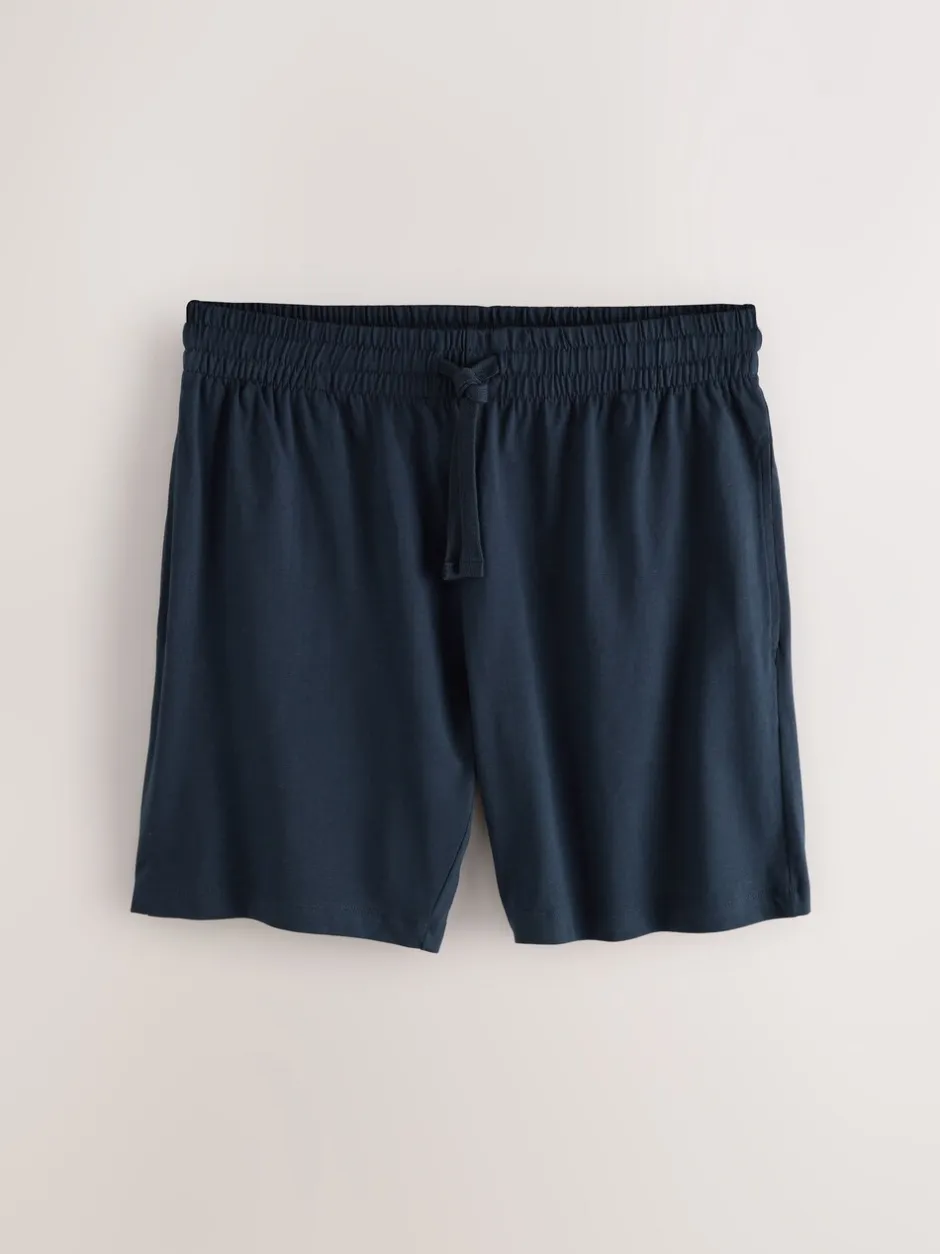 Pyjama's|Next Marineblauw/grijs/blauw - Set van 3 jersey pyjamashorts