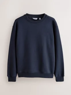 Sweaters En Hoody´S|Sweaters En Hoody´S|Next - Cotton Rich Jersey Crew Sweatshirts 2 Pack Marineblauw/groen