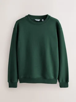 Sweaters En Hoody´S|Sweaters En Hoody´S|Next - Cotton Rich Jersey Crew Sweatshirts 2 Pack Marineblauw/groen