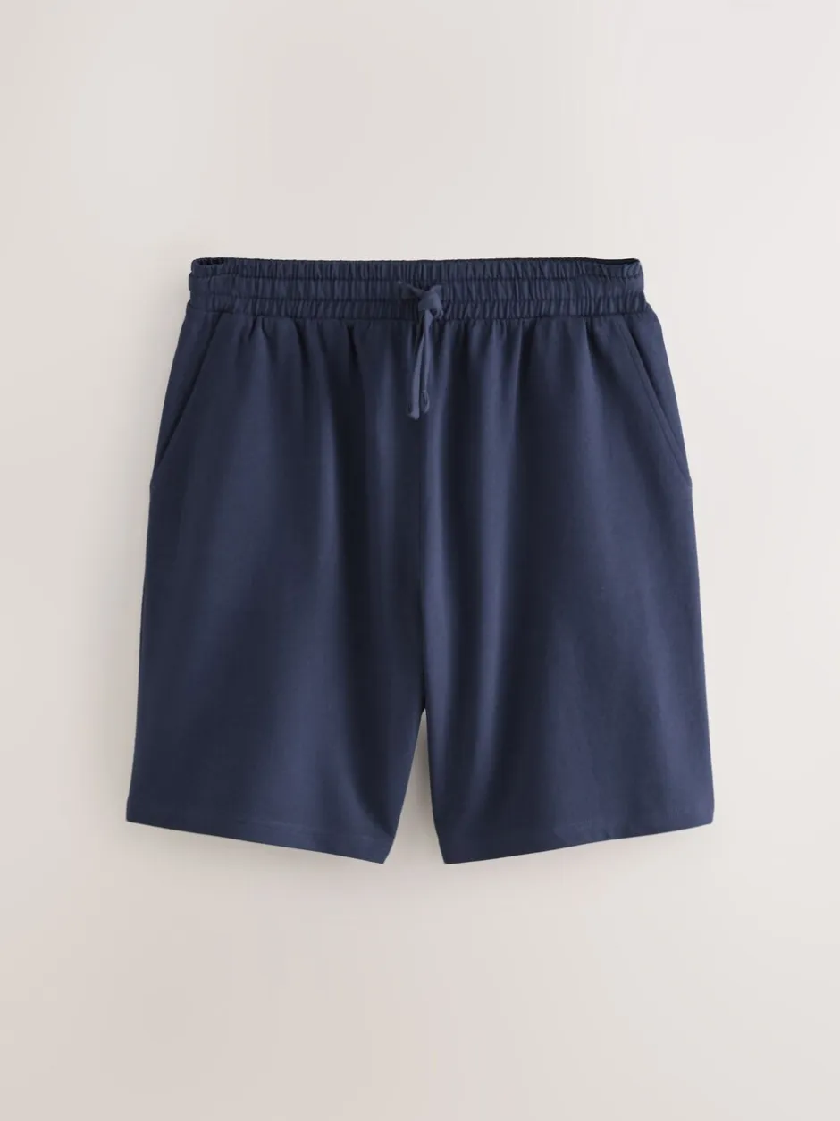 Shorts*Next - Loopback Soft Touch Shorts 3 Pack Marineblauw/groen/ijsgrijs