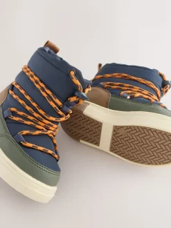 Boots|Next Marineblauw/kaki - Thermal Thinsulate™ gevoerde doorgestikte waterbestendige laarzen