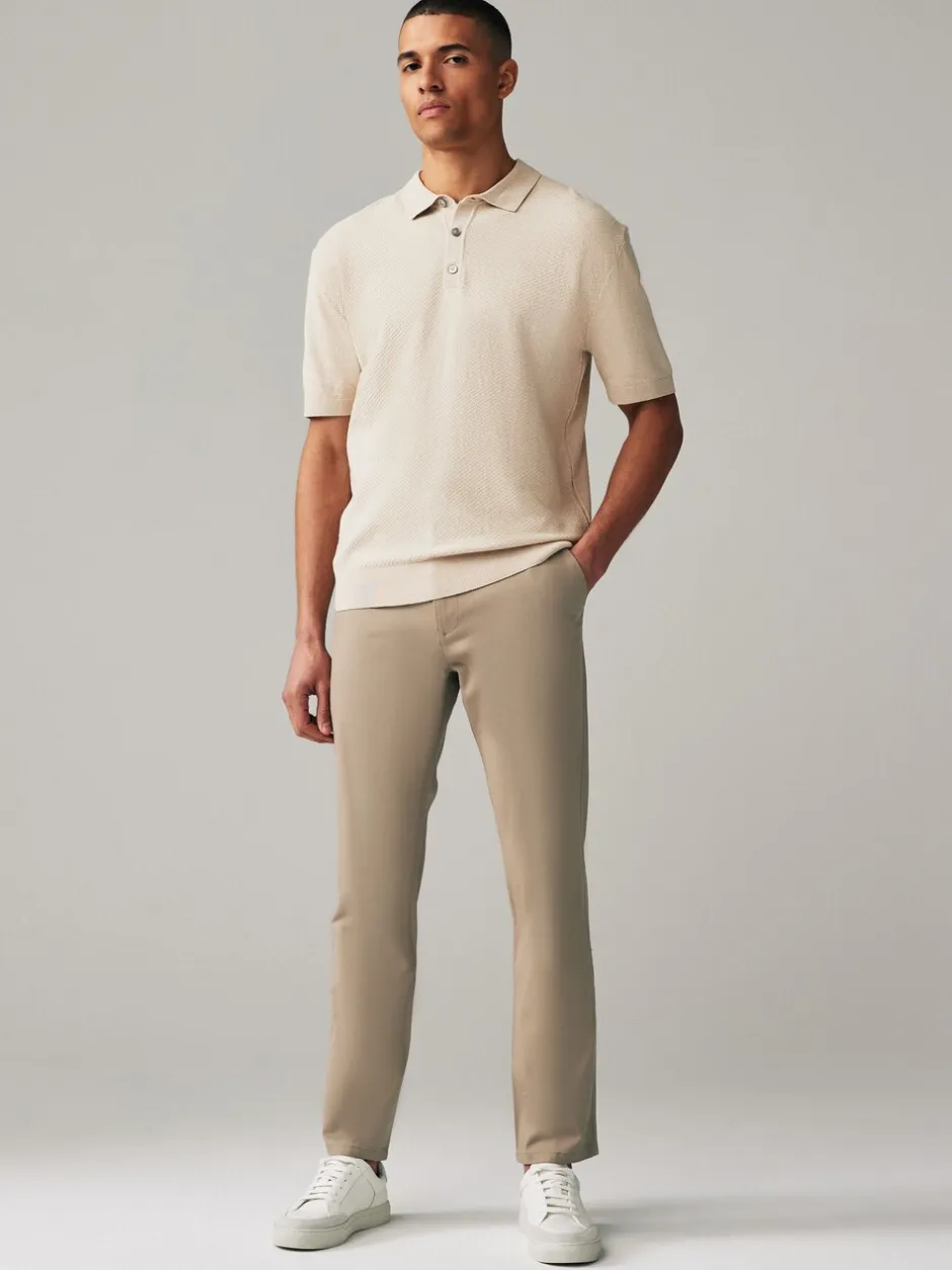 Broeken En Chino's|Next - Slim Fit - Stretch chino's verpakking van 2 Marineblauw/kiezelkleur