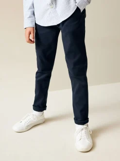 Broeken En Chino's*Next - Stretch skinny chino's verpakking van 2 (3-17jr) Marineblauw/kiezelkleurig