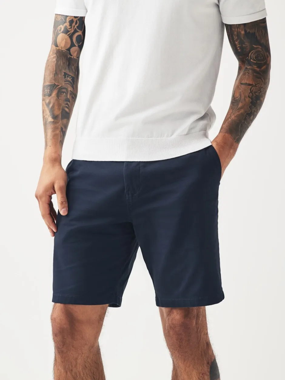 Shorts*Next - Straight fit - Set van 2 chinoshorts met stretch Marineblauw/kiezelkleurig