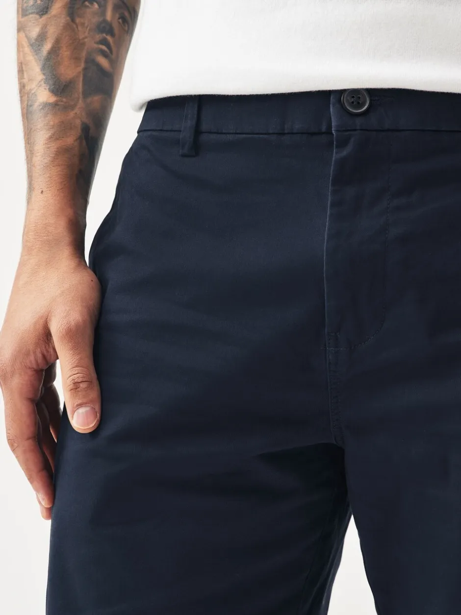 Shorts*Next - Straight fit - Set van 2 chinoshorts met stretch Marineblauw/kiezelkleurig
