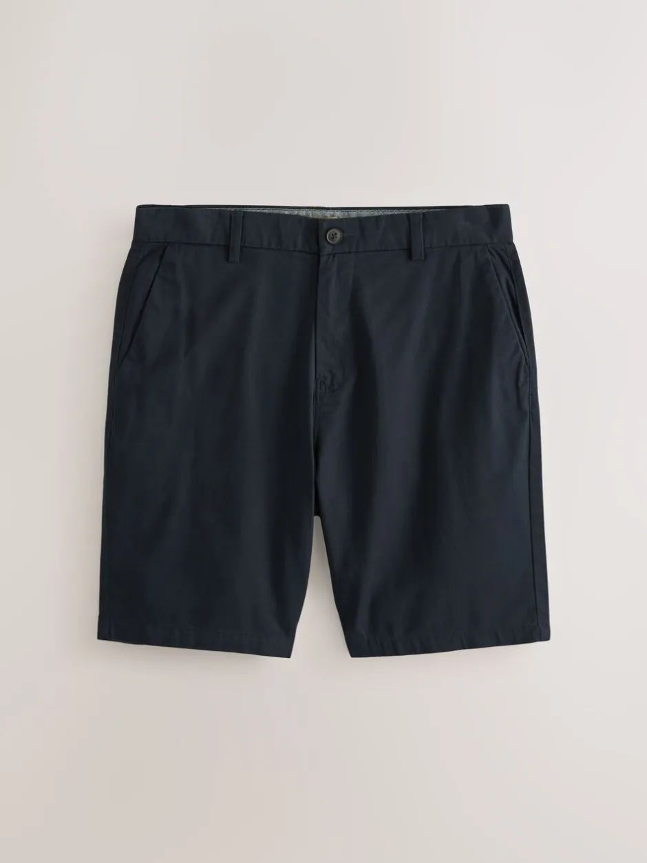 Shorts*Next - Straight fit - Set van 2 chinoshorts met stretch Marineblauw/kiezelkleurig