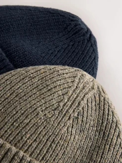 Mutsen, Sjaals En Handschoenen|Next - Thinsulate beanie-mutsen 2 stuks Marineblauw/neutraal bruin
