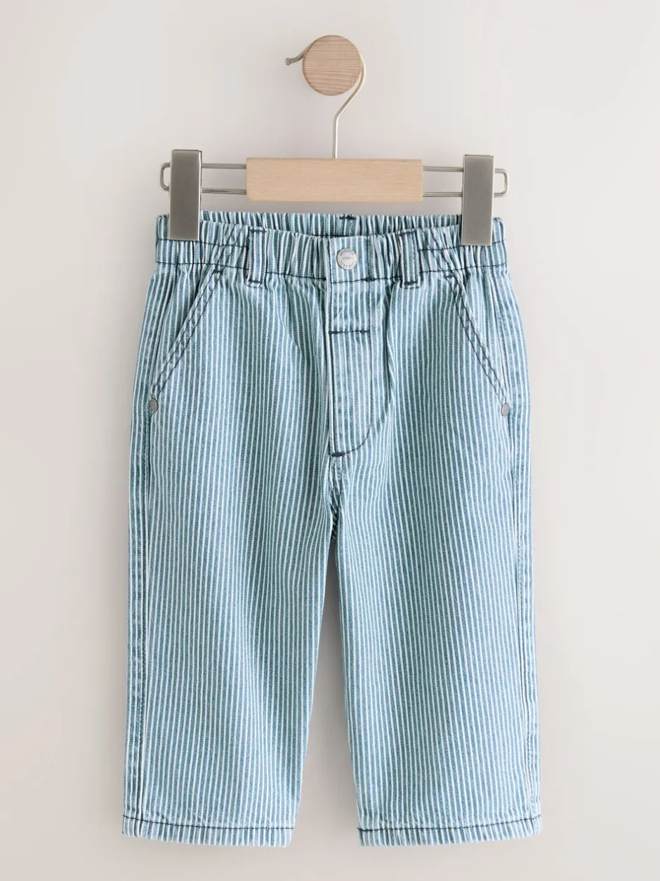 Jeans En Joggingbroeken|Jeans|Next - Jeans met wijde pijpen (3 mnd-7 jr) Marineblauw/wit