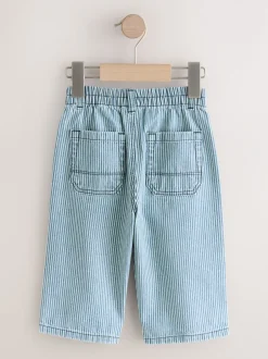 Jeans En Joggingbroeken|Jeans|Next - Jeans met wijde pijpen (3 mnd-7 jr) Marineblauw/wit