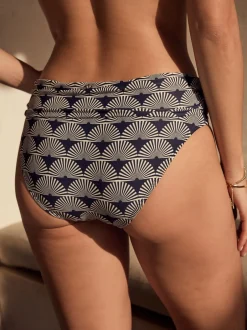 Badkleding*Next Marineblauw/witte waaier - Bikinibroekjes
