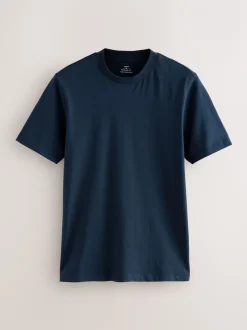 T-Shirts En Hemden|Next - Muscle fit essentiële T-shirts 3 set Marineblauw/wit/zwart