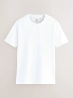 T-Shirts En Hemden|Next - Muscle fit essentiële T-shirts 3 set Marineblauw/wit/zwart