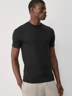 T-Shirts En Hemden|Next - Muscle fit essentiële T-shirts 3 set Marineblauw/wit/zwart