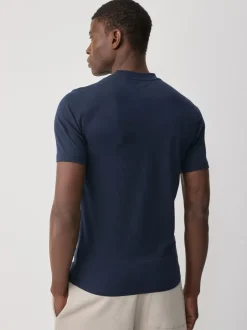 T-Shirts En Hemden|Next - Muscle fit essentiële T-shirts 3 set Marineblauw/wit/zwart
