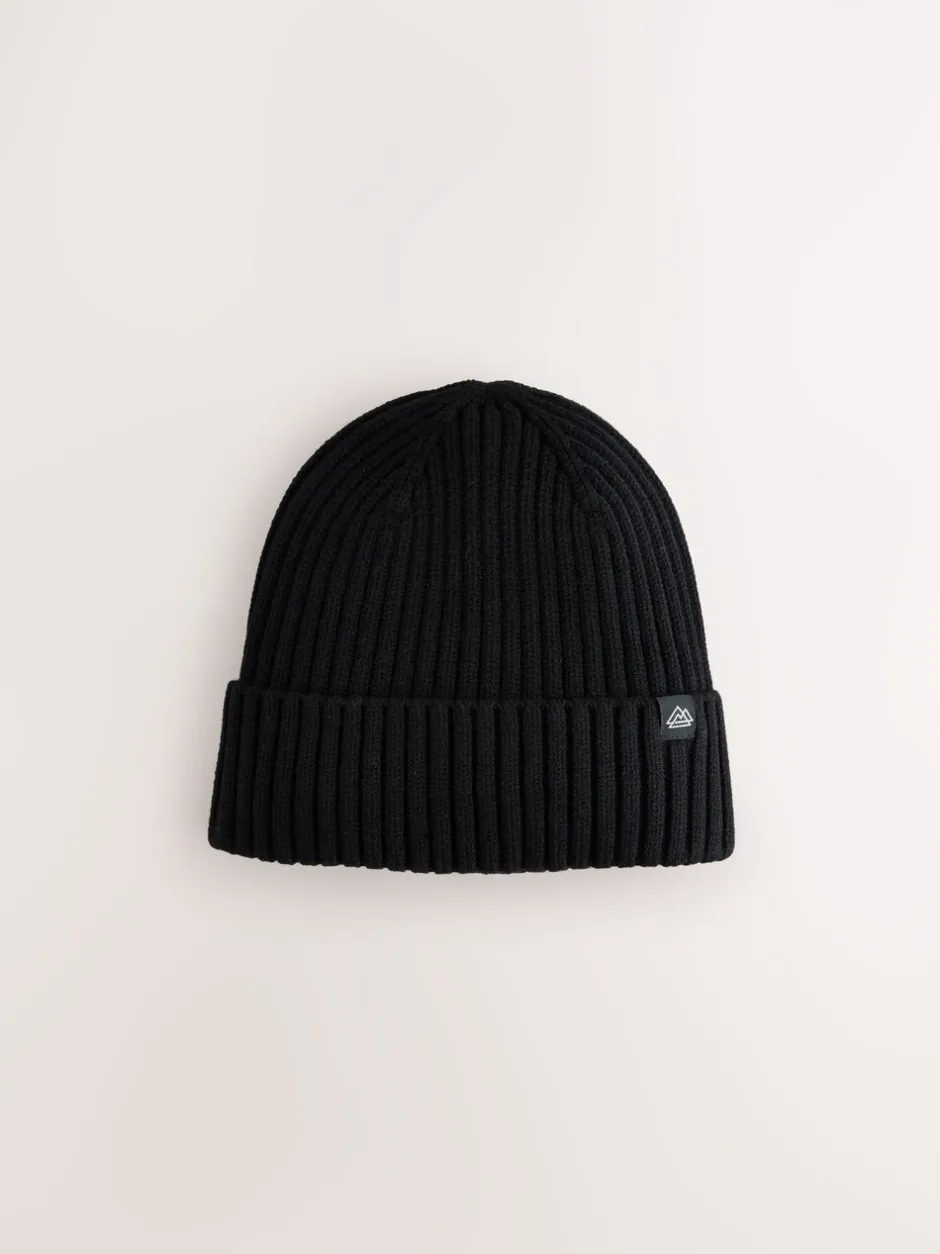 Mutsen, Handschoenen En Sjaals|Schoolkleding*Next - Set van 3 gebreide beanie-mutsen (1-16jr) Marineblauw/zwart