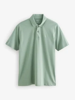 Poloshirts|T-Shirts En Hemden|Next Marineblauw/zwart/grijs/wit/saliegroen - Slim Fit - Set van 5 jersey poloshirts met korte mouwen