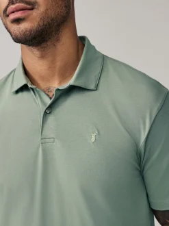 Poloshirts|T-Shirts En Hemden|Next Marineblauw/zwart/grijs/wit/saliegroen - Slim Fit - Set van 5 jersey poloshirts met korte mouwen