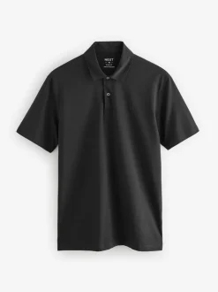 Poloshirts|T-Shirts En Hemden|Next Marineblauw/zwart/grijs/wit/saliegroen - Slim Fit - Set van 5 jersey poloshirts met korte mouwen