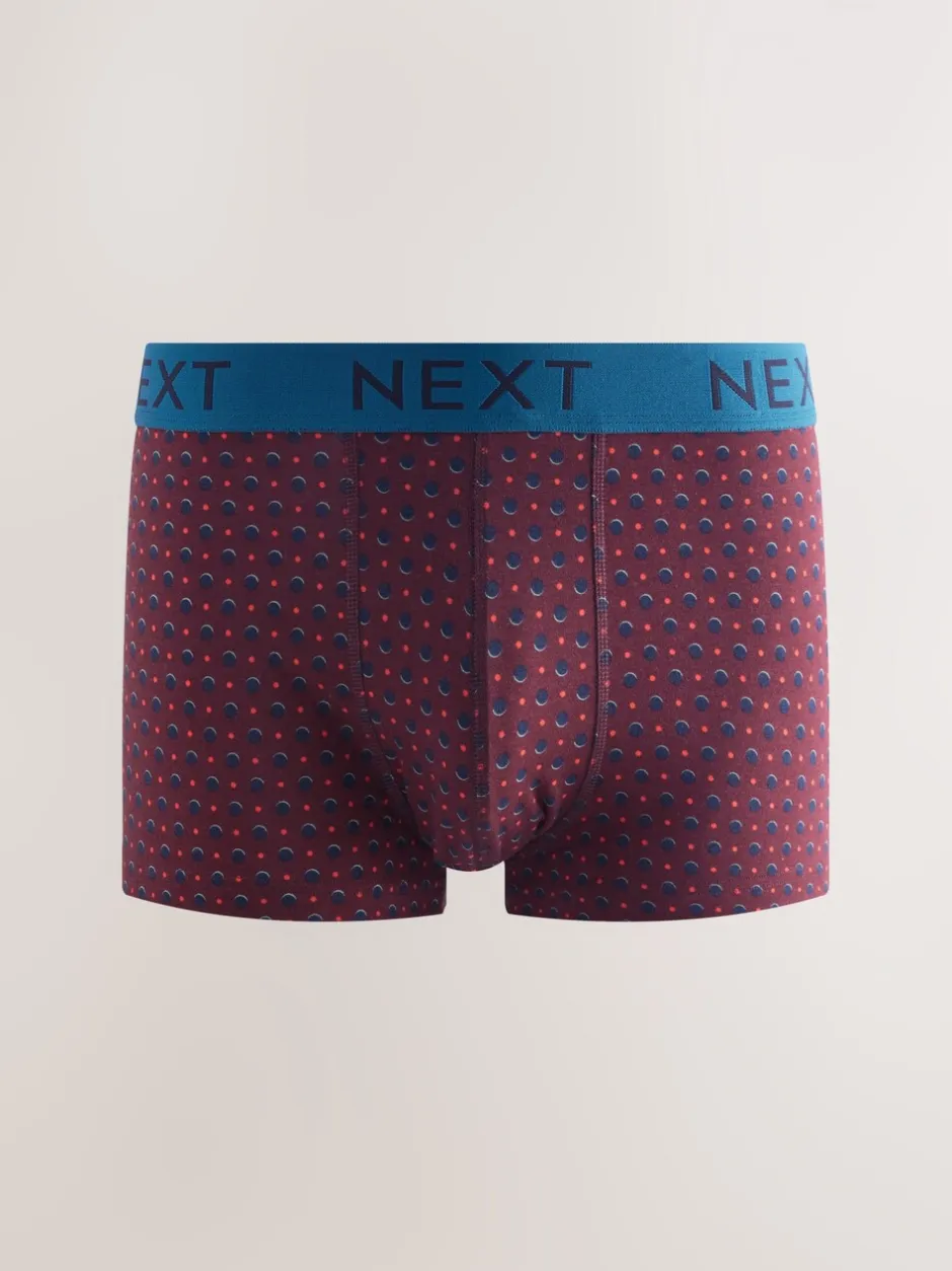 Ondergoed|Ondergoed*Next Marine/Bordeauxrode Strepen - Verpakking van 8 - 5 Hipsterboxershorts